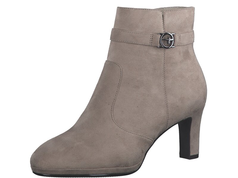 Tamaris - High Heel Ankle Boots - Beige 