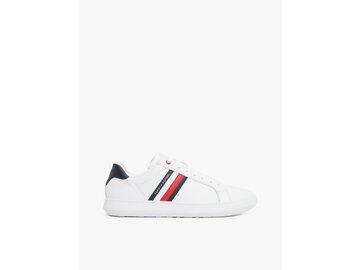 Tommy Hilfiger - ESSENTIAL LEATHER CUPSOLE - Wei&szlig;