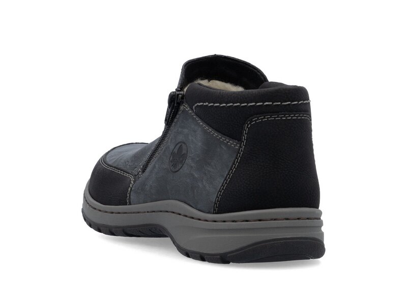 Rieker - Schn&uuml;rhalbschuh: Namur/Hampshire - Grau 