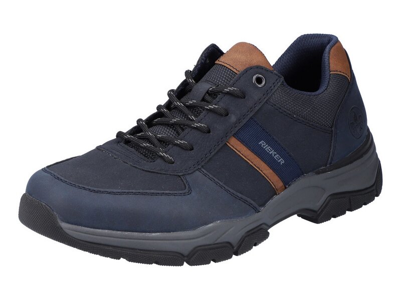 Rieker - Schnürstiefel: Bastia - Blau 
