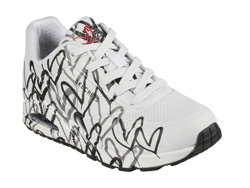 Skechers – Street Uno Spread the Love – Weiß/Schwarz 