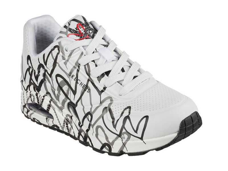Skechers – Street Uno Spread the Love – Weiß/Schwarz 