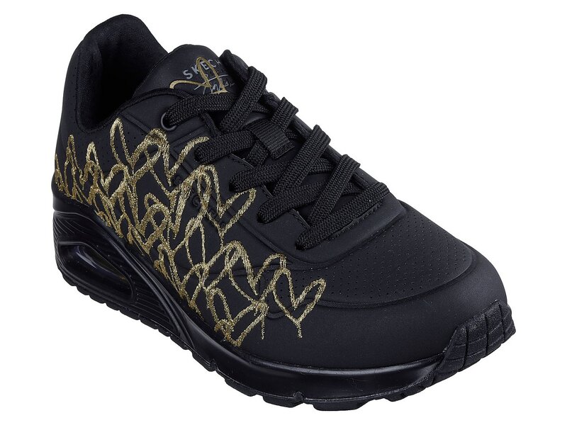Skechers - UNO GOLDEN HEART - 177975 BKGD - Schwarz 