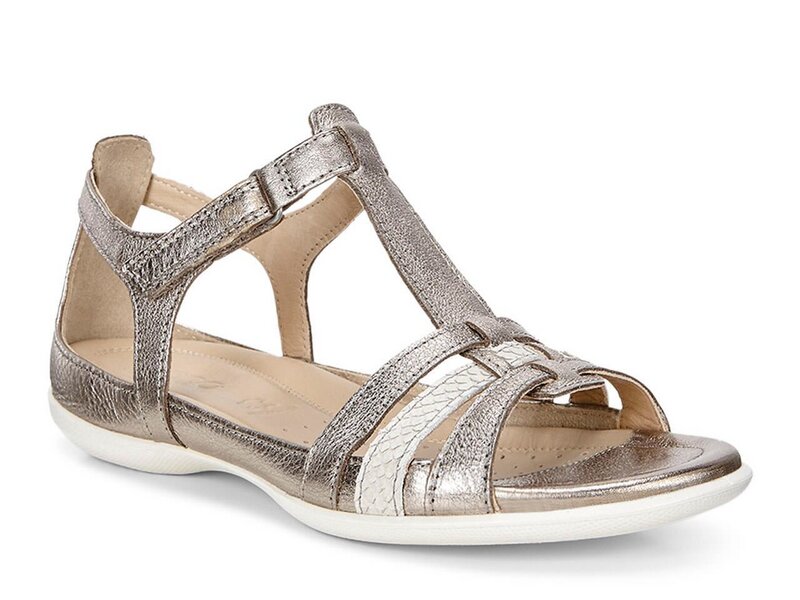 Ecco - Flash T-Strap Sandal - 24087357462 - Silber 