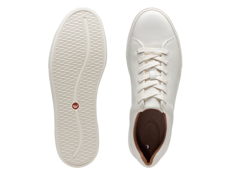 Clarks - White Leather - 261401647 - White Leather 