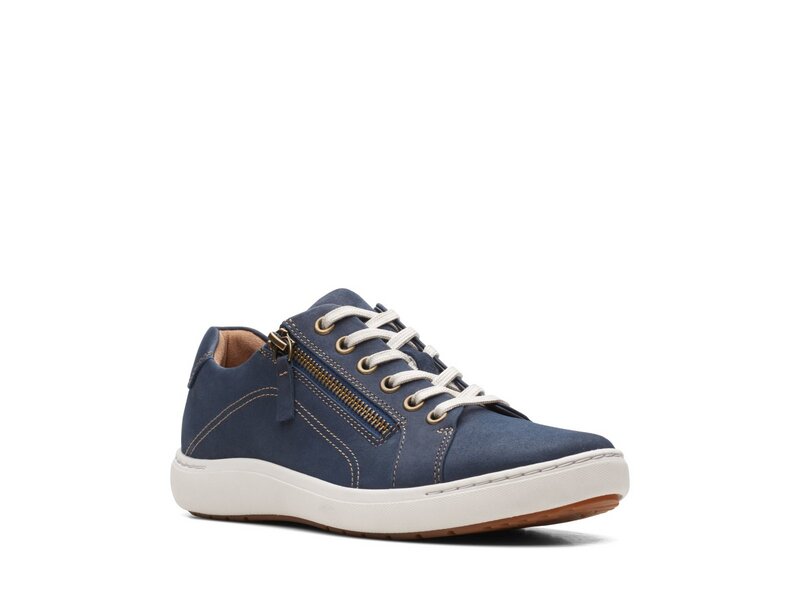 Clarks - Nalle Lace - 261635704 - Navy Nubuck 
