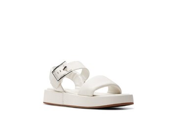 Clarks - Alda Strap - 261762584 - Off White Lea