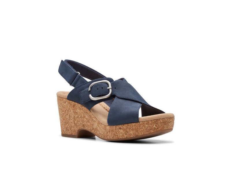 Clarks - Giselle Dove - 261771464 - Navy Nubuck | Schuh-Club