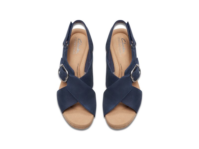 Clarks - Giselle Dove - 261771464 - Navy Nubuck | Schuh-Club