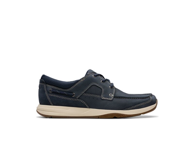 Clarks - Sailview Lace - 261769727 - Navy Nubuck 