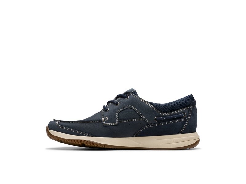 Clarks - Sailview Lace - 261769727 - Navy Nubuck 