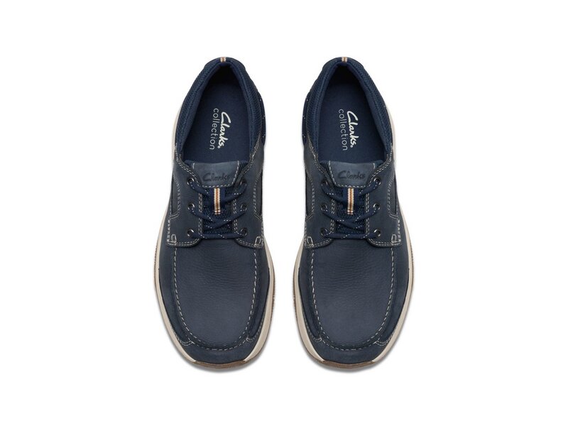 Clarks - Sailview Lace - 261769727 - Navy Nubuck 