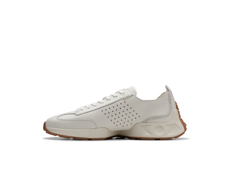Clarks - Craft Speed - 261729267 - White Leather 