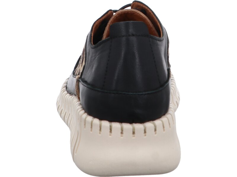 Gemini - Anilina/Kombi Schn&uuml;rschuh - Schwarz 