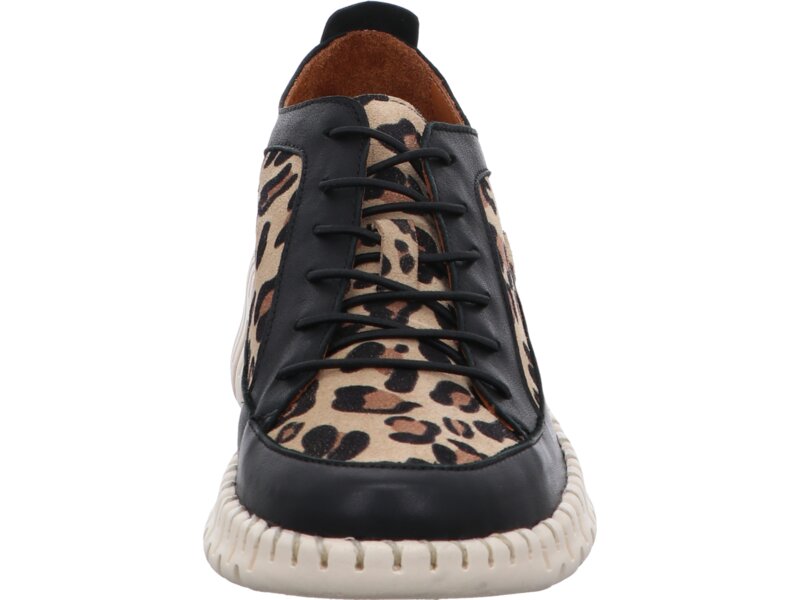 Gemini - Anilina/Kombi Schn&uuml;rschuh - Schwarz 