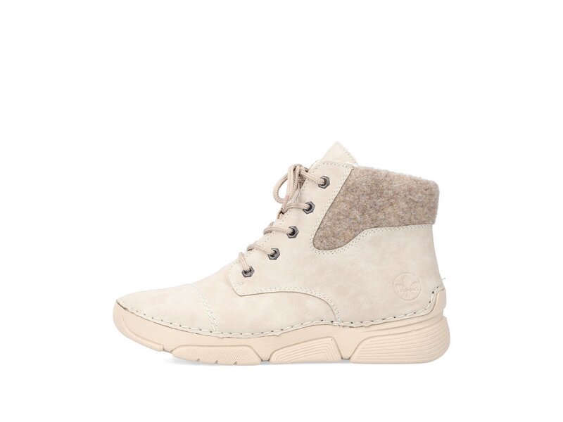 Rieker - Stiefel: Morelia/Filz - Beige 
