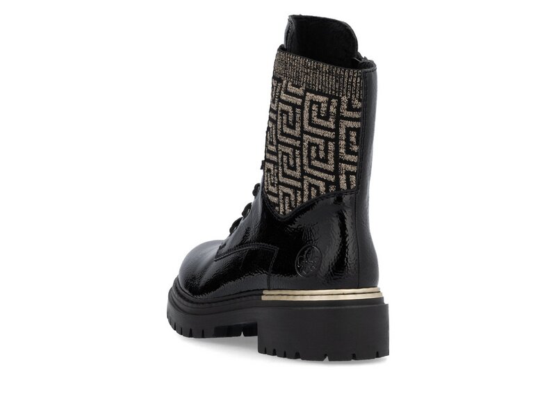 Rieker - Stiefel: Lagro/Knitwear3 - Schwarz 
