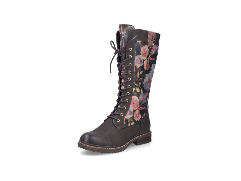Rieker - Stiefel: Dahlia/Flowersamt - Mehrfarbig 