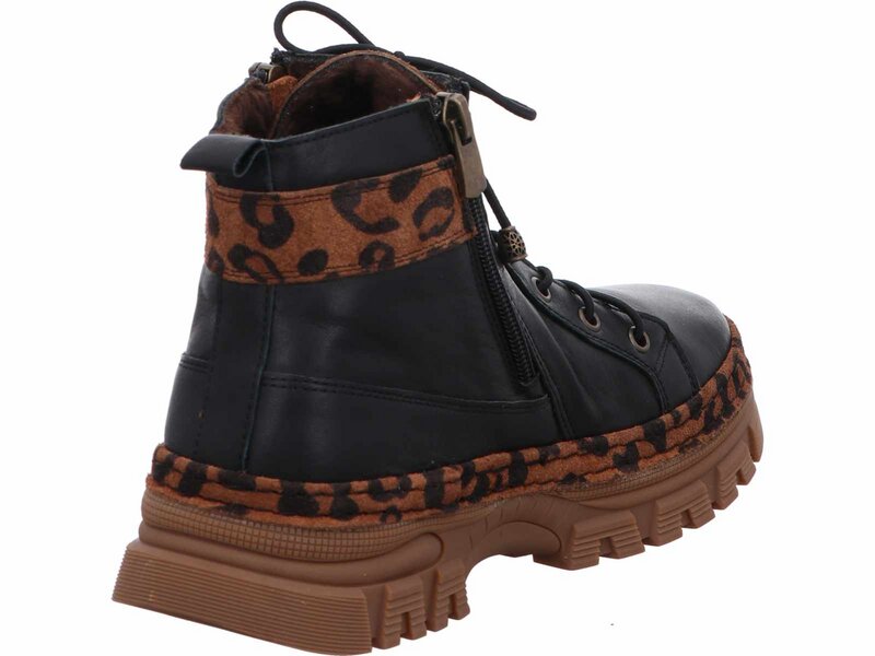 Gemini - Leopard Stiefel - Schwarz 