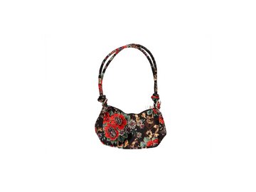 La Strada - Sophiebag - Red/Black Flower Velvet - Rot