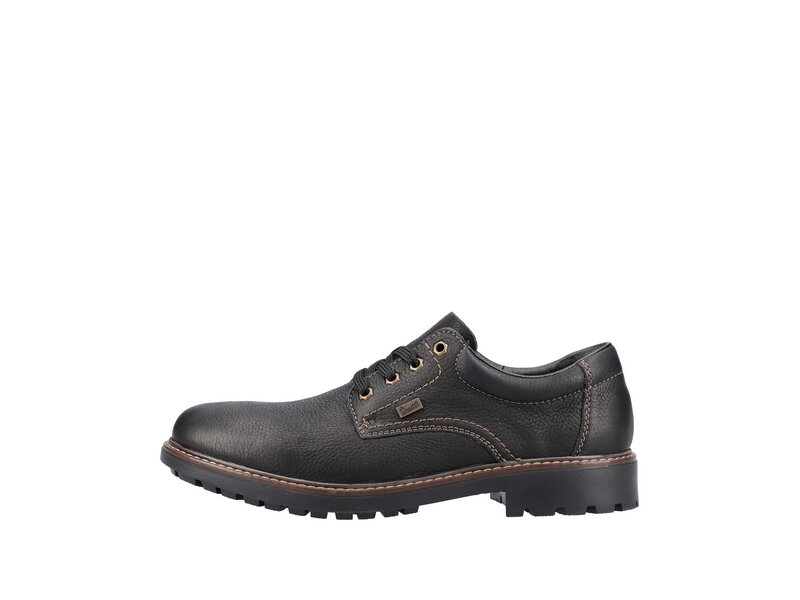 Rieker - Schn&uuml;rhalbschuh - Schwarz 