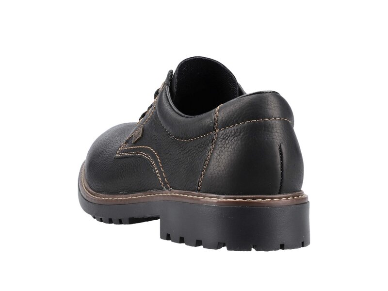 Rieker - Schn&uuml;rhalbschuh - Schwarz 
