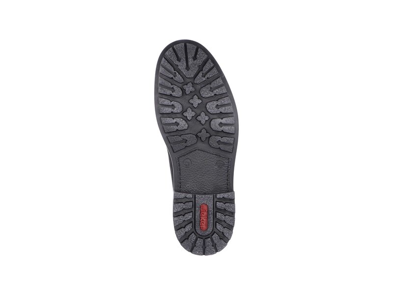 Rieker - Schn&uuml;rhalbschuh - Schwarz 