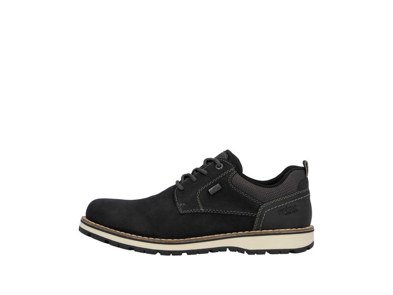 Rieker - Schn&uuml;rhalbschuh - Schwarz 