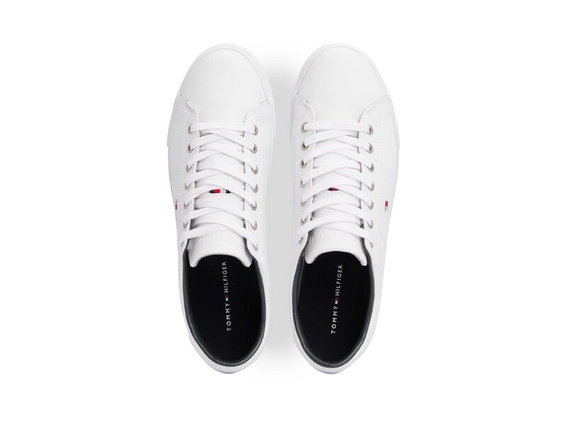 Tommy Hilfiger - ESSENTIAL LEATHER SNEAKER - Wei&szlig; 