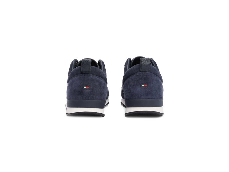 Tommy Hilfiger - ICONIC LEATHER SUEDE MIX RUNNER - Blau 