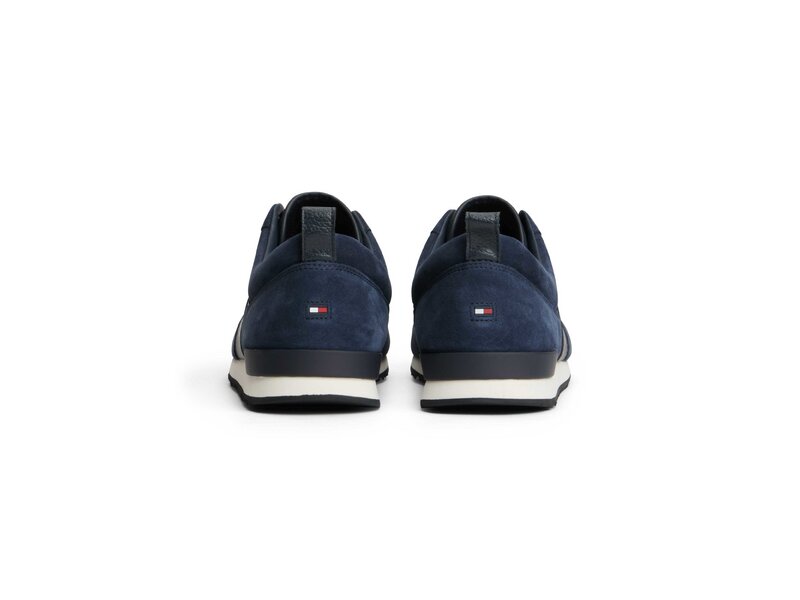 Tommy Hilfiger - ICONIC LEATHER SUEDE MIX RUNNER - Blau 