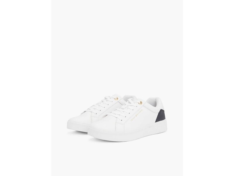 Tommy Hilfiger - ELEVATED ESSENTIAL COURT SNEAKER - Wei&szlig; 