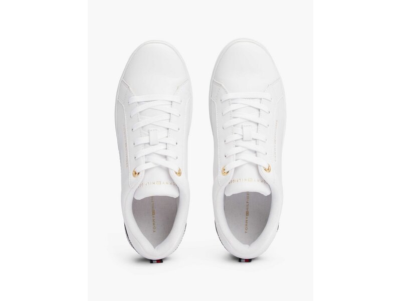 Tommy Hilfiger - ELEVATED ESSENTIAL COURT SNEAKER - Wei&szlig; 