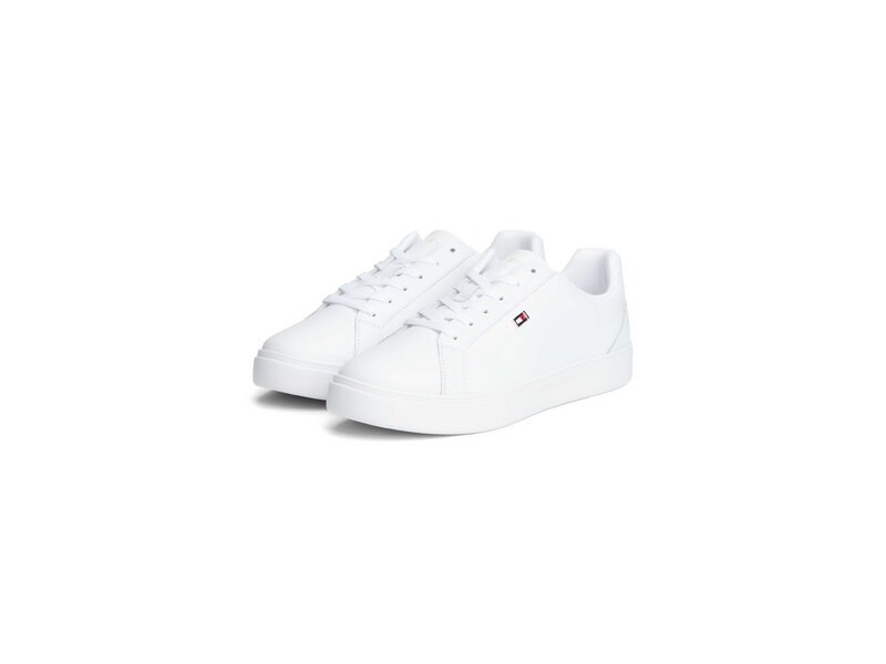 Tommy Hilfiger - FLAG COURT SNEAKER - Wei&szlig; 