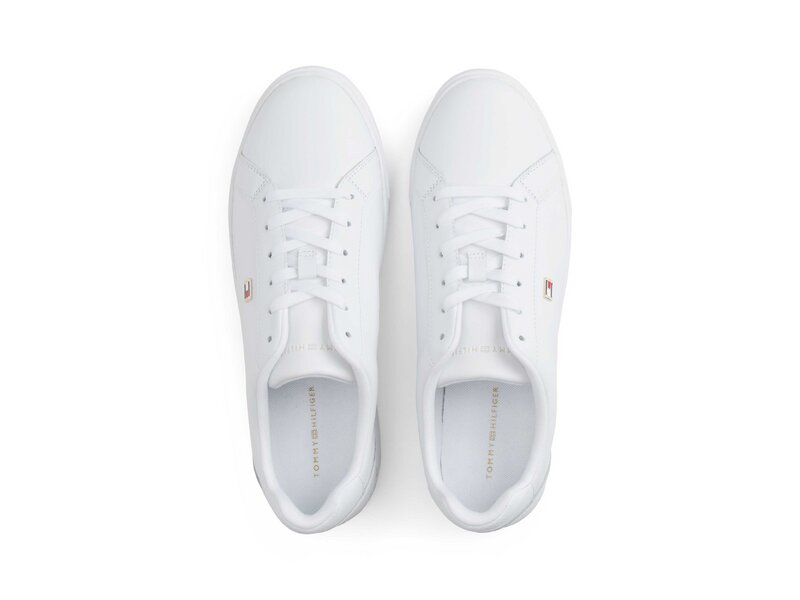 Tommy Hilfiger - FLAG COURT SNEAKER - Wei&szlig; 
