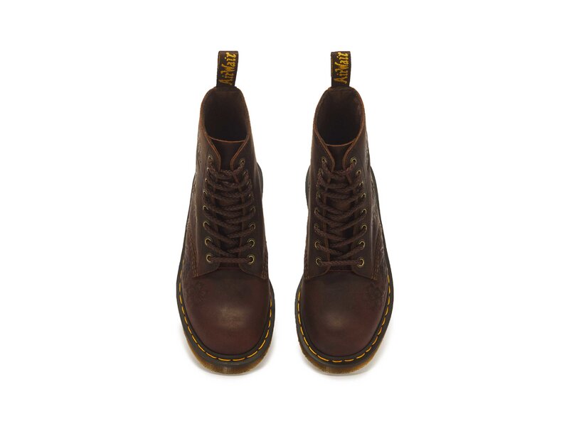 Dr. Martens - 1460 Pascal Deboss Floral 8-&Ouml;sen - Braun 
