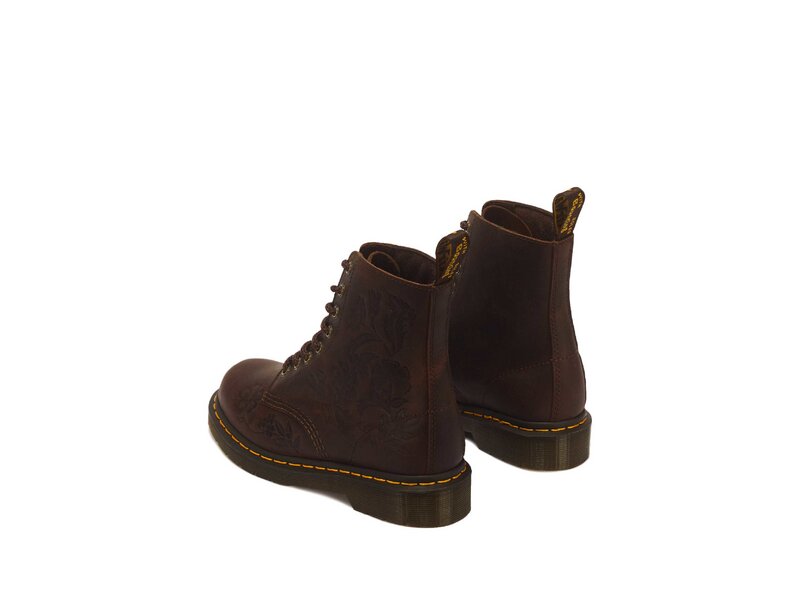 Dr. Martens - 1460 Pascal Deboss Floral 8-&Ouml;sen - Braun 