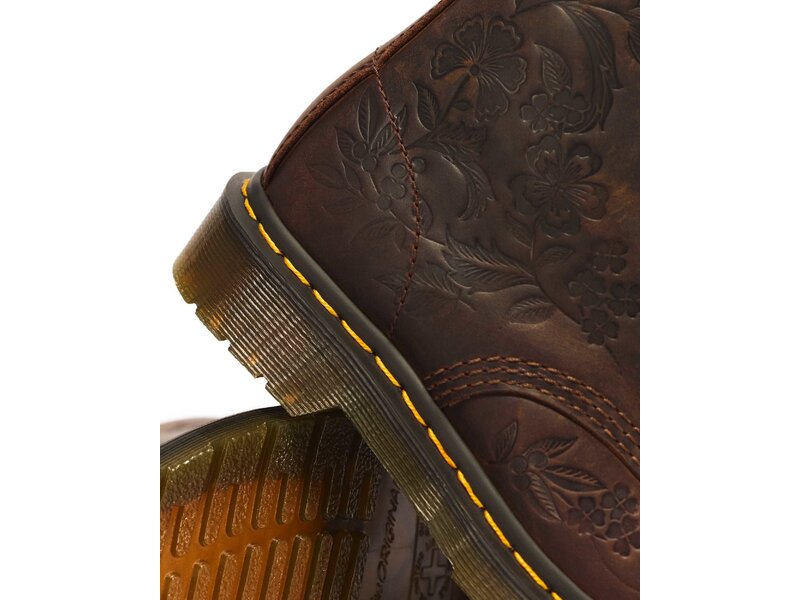 Dr. Martens - 1460 Pascal Deboss Floral 8-&Ouml;sen - Braun 