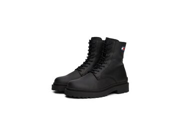Tommy Hilfiger - TJM LACE UP TUMBLED HIGH - Schwarz