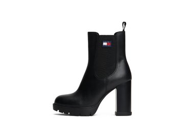 Tommy Hilfiger - TJW LEATHER HEEL BOOT - Schwarz