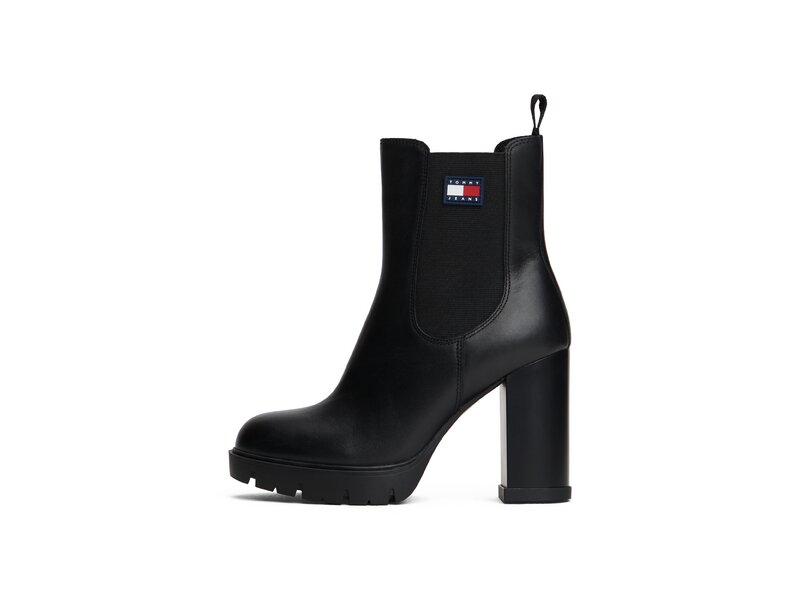 Tommy Hilfiger - TJW LEATHER HEEL BOOT - Schwarz 