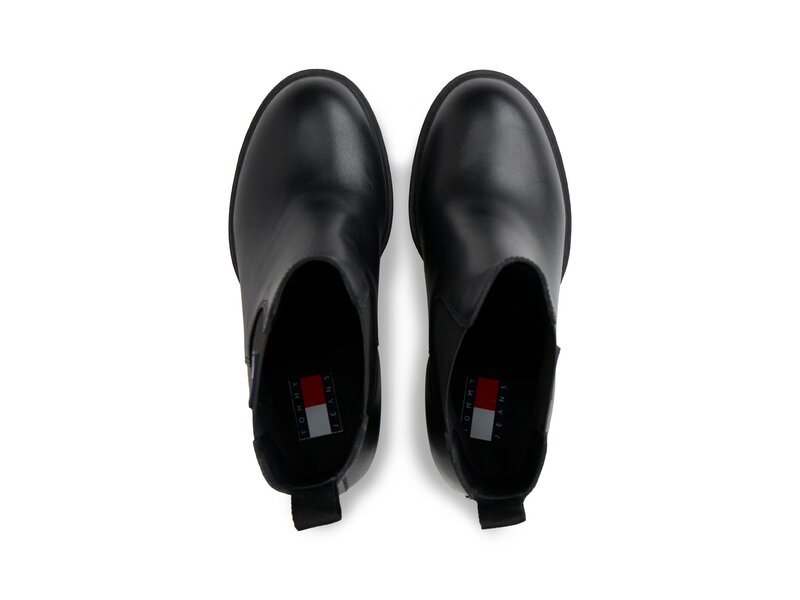 Tommy Hilfiger - TJW LEATHER HEEL BOOT - Schwarz 