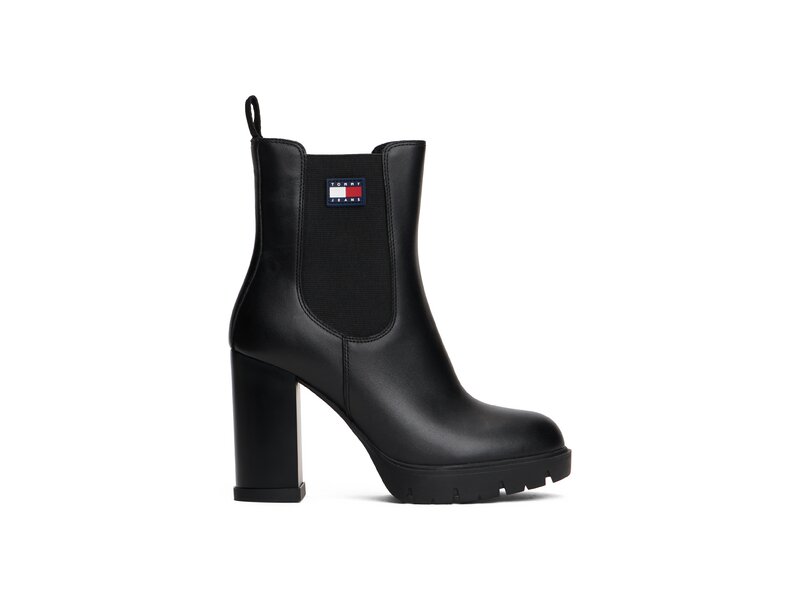 Tommy Hilfiger - TJW LEATHER HEEL BOOT - Schwarz 