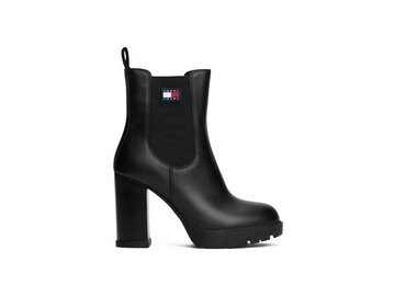 Tommy Hilfiger - TJW LEATHER HEEL BOOT - Schwarz