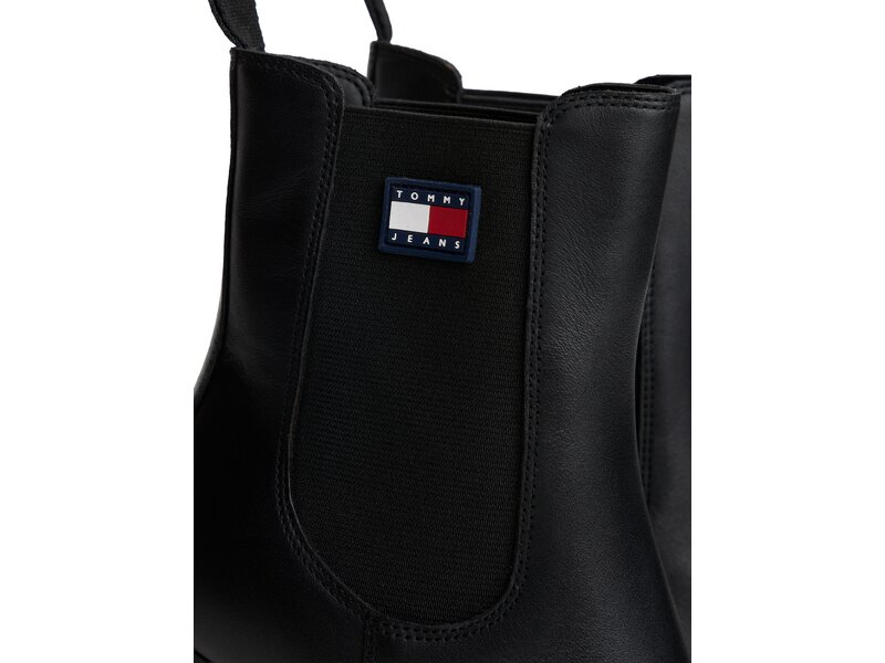 Tommy Hilfiger - TJW LEATHER HEEL BOOT - Schwarz 