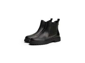 Tommy Hilfiger - TH LEATHER CLEATED CHELSEA - Schwarz