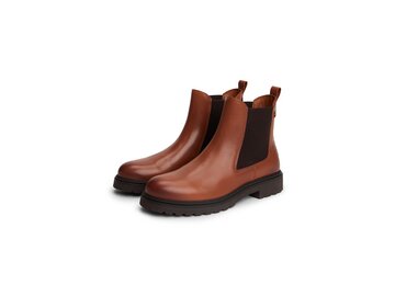 Tommy Hilfiger - TH LEATHER CLEATED CHELSEA - Braun