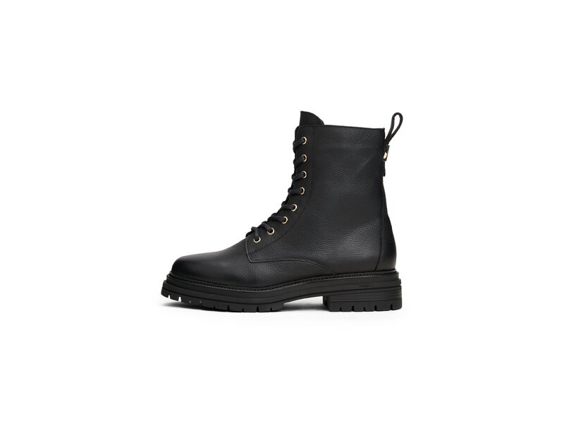 Tommy Hilfiger - TH PLAQUE PEBBLE LACE BOOT WARM - Schwarz 