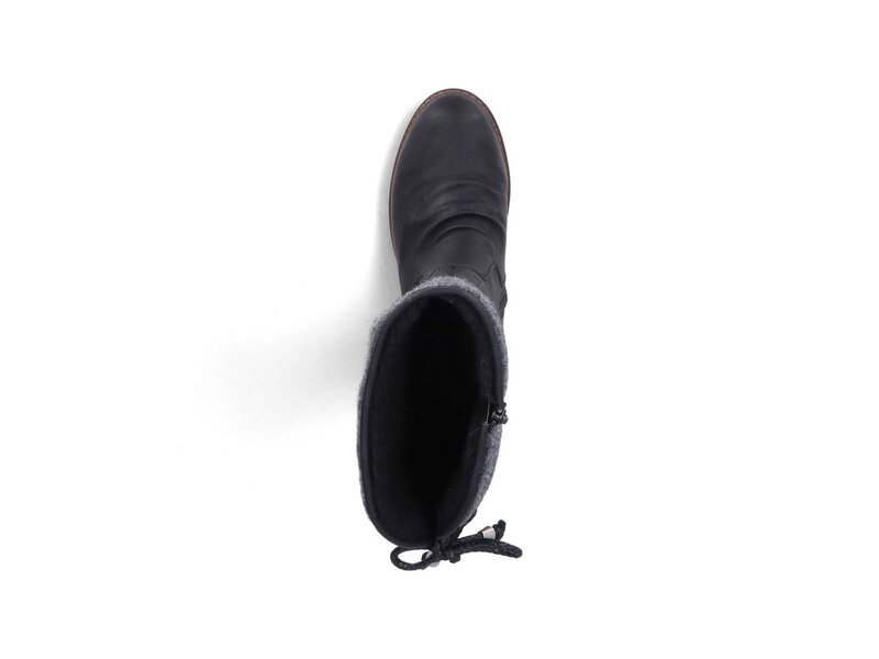 Rieker - Belinga/Filz/Oilybuk - Schwarz 