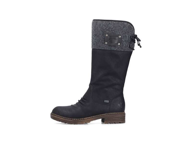 Rieker - Belinga/Filz/Oilybuk - Schwarz 